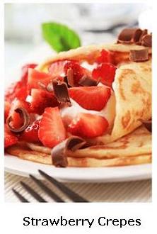 Delicious Strawberry Crepes